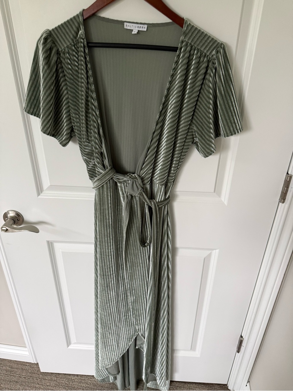 Baltic Born Sage Green Wrap Dress Size Large